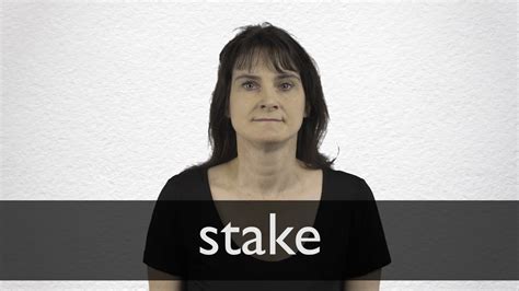 stakes pronunciation|How to pronounce STAKE in British English .